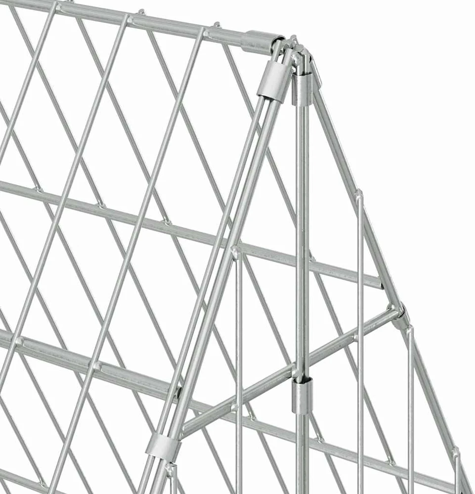 Triušių narvas Sidabrinė 650 x 100 x 85 cm