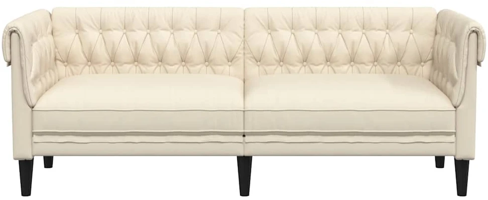Trivietė chesterfield sofa, linas