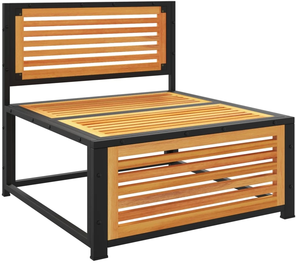 Trivietė sodo sofa, pušies medienos masyvas
