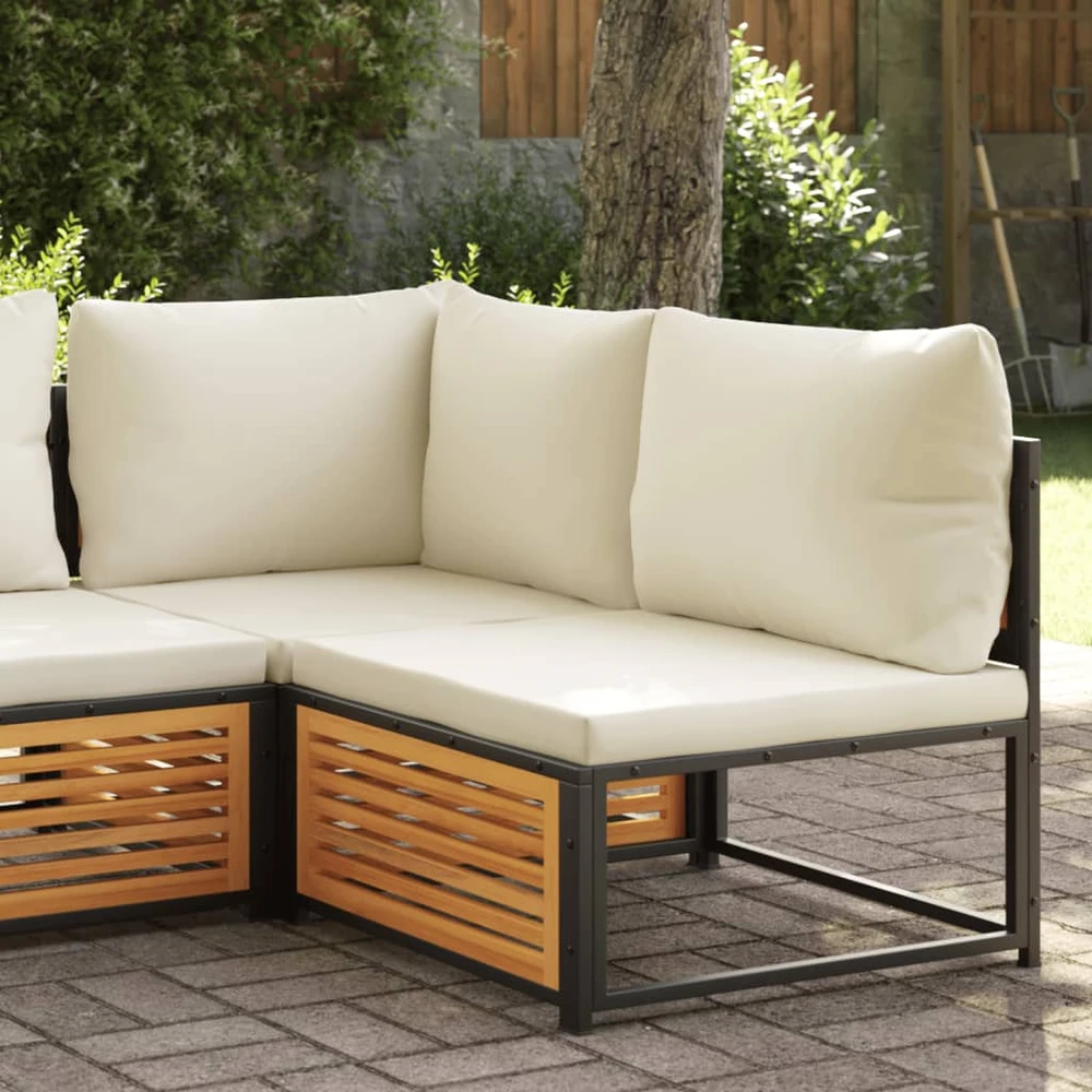 Trivietė sodo sofa, pušies medienos masyvas