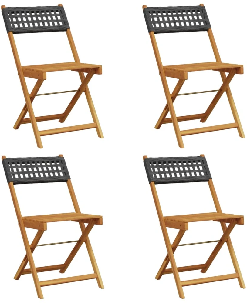 Trivietė sodo sofa su pagalvėlėmis, juodos spalvos, poliratanas