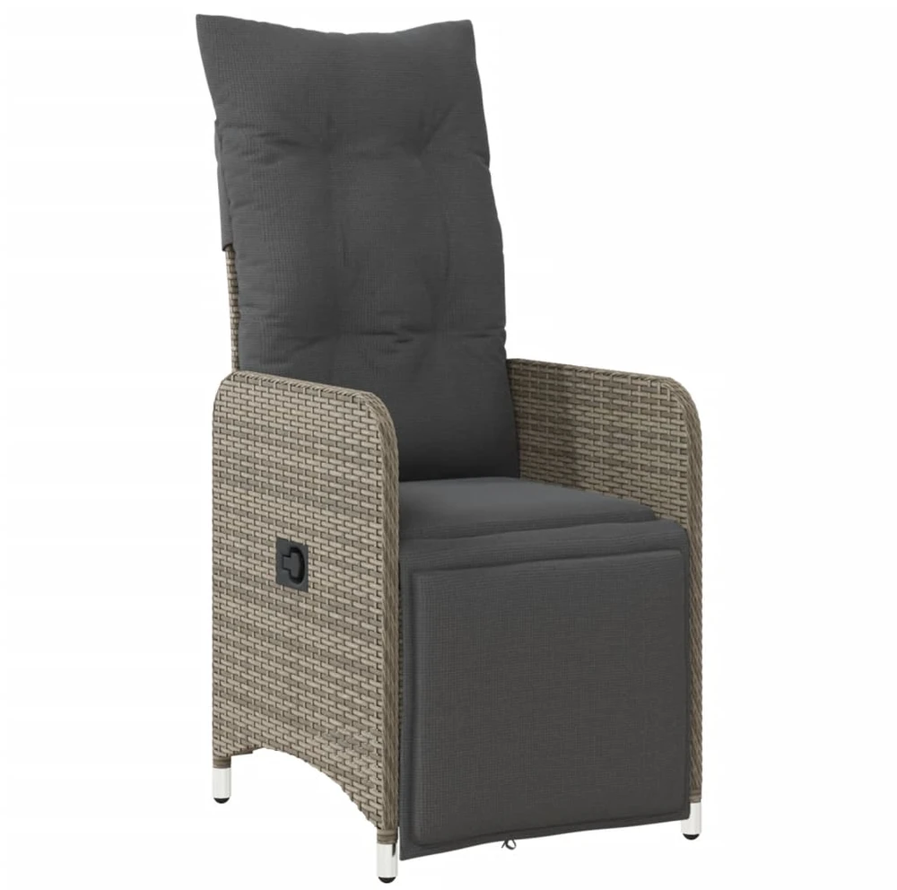 Trivietė sodo sofa su pagalvėlėmis, smėlio spalvos, poliratanas