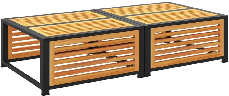 Trivietė sodo sofa su pakoja, balta, pušies medienos masyvas