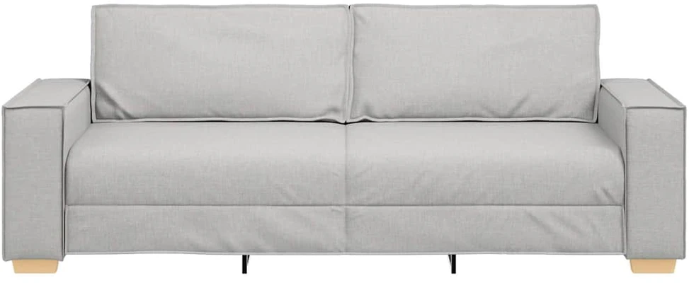 Trivietė sofa, debesų pilka, 220x78x84 cm, audinys