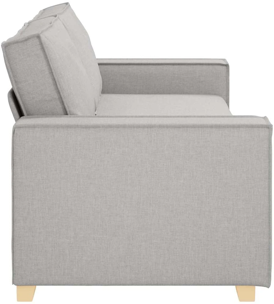 Trivietė sofa, debesų pilka, 220x78x84 cm, audinys