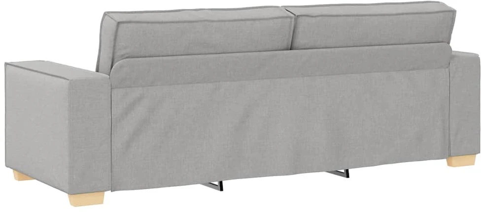 Trivietė sofa, debesų pilka, 220x78x84 cm, audinys