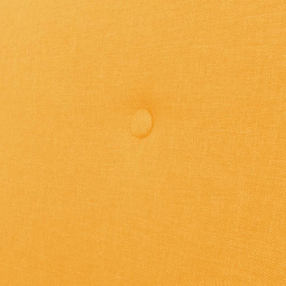 Trivietė sofa, geltonos spalvos, audinys