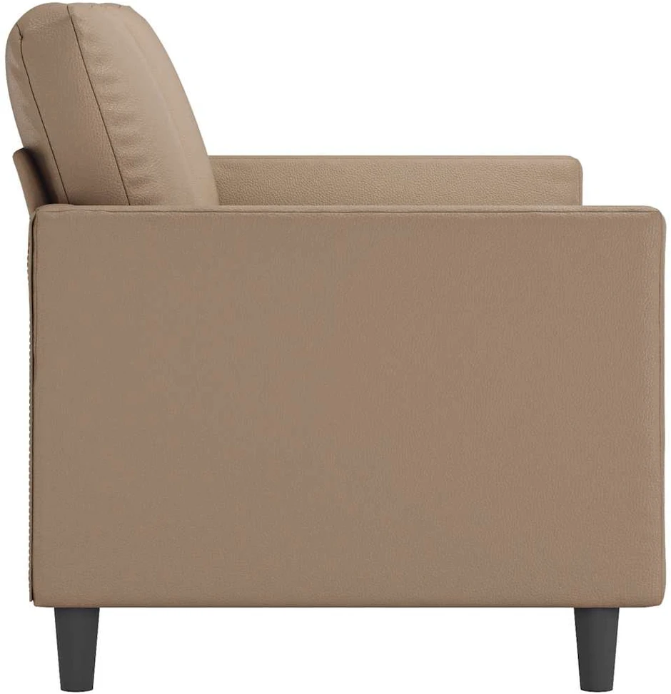 Trivietė sofa, kapučino spalvos, 180cm, dirbtinė oda