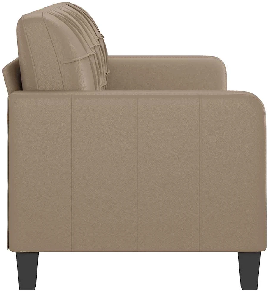Trivietė sofa, kapučino spalvos, 180cm, dirbtinė oda
