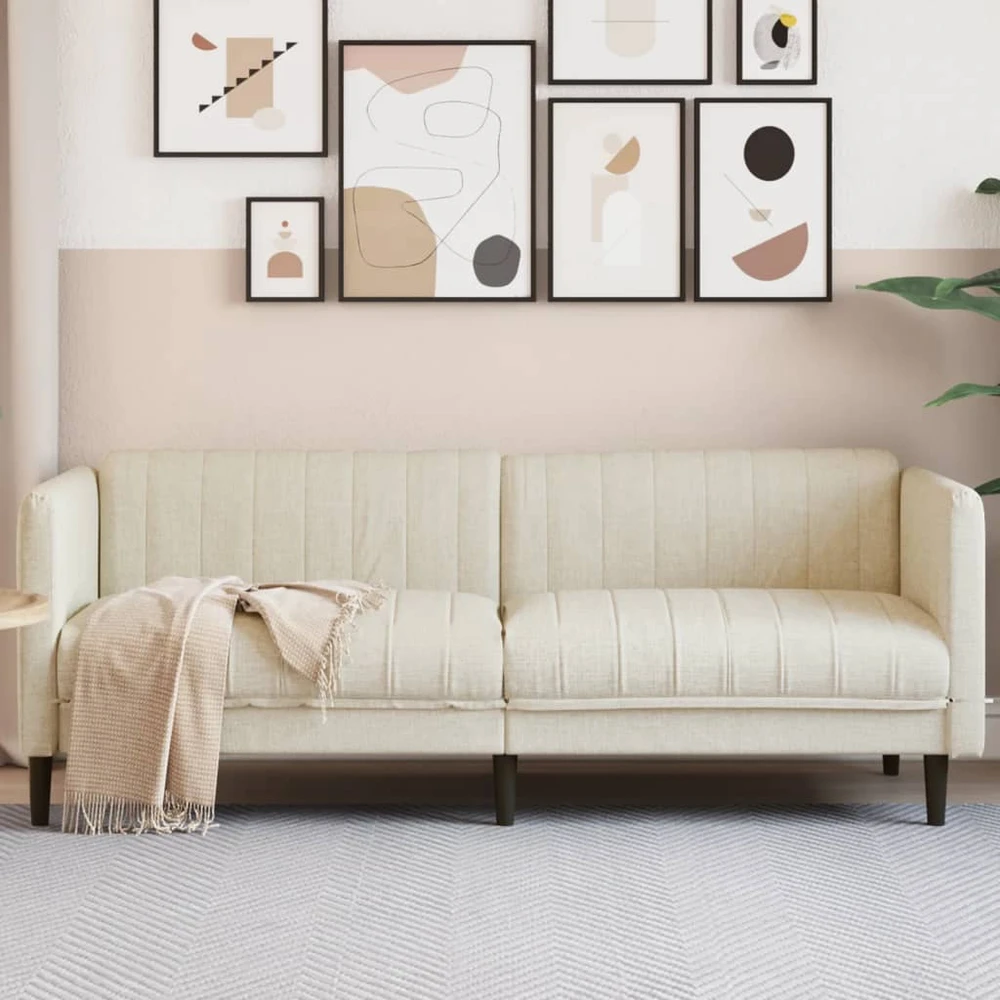 Trivietė sofa, linas