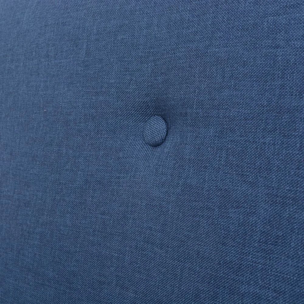 Trivietė sofa, mėlynos spalvos, audinys