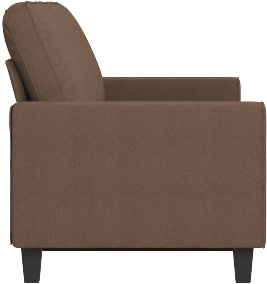 Trivietė sofa, rudos spalvos, 180cm, audinys