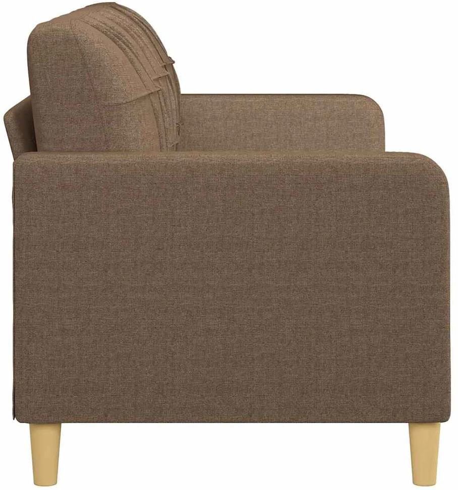 Trivietė sofa, rudos spalvos, 180cm, audinys