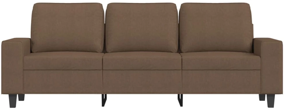 Trivietė sofa, rudos spalvos, 180cm, audinys