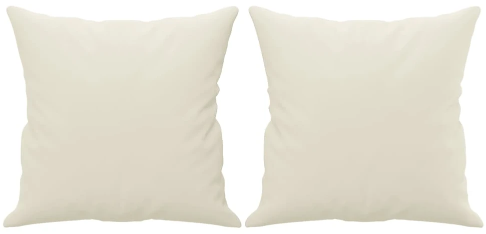 Trivietė sofa su pagalvėlėmis, kreminės spalvos, 180cm, aksomas