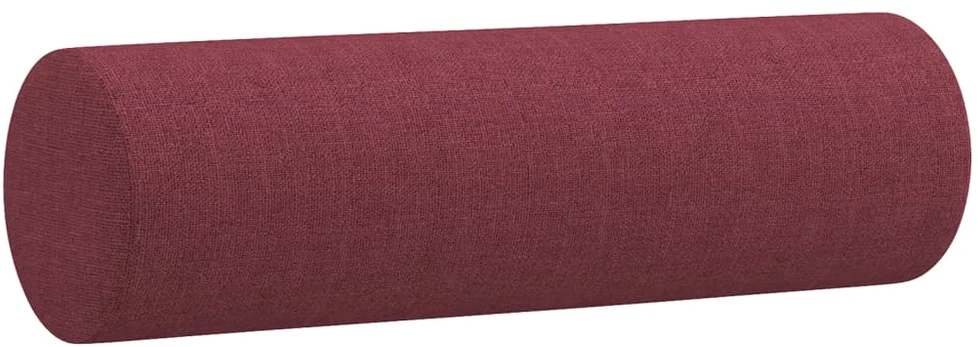 Trivietė sofa su pagalvėlėmis, raudonojo vyno, 180cm, audinys