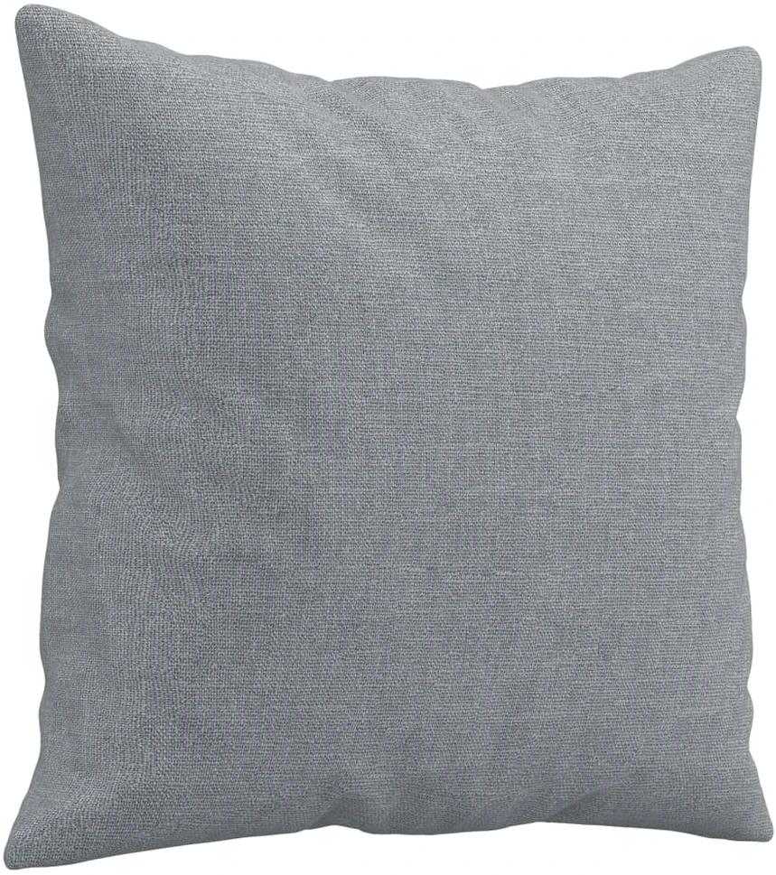 Trivietė sofa su pagalvėlėmis, šviesiai pilka, 180cm, audinys
