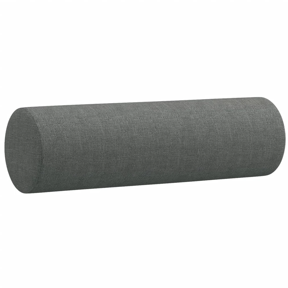 Trivietė sofa su pagalvėlėmis, tamsiai pilka, 180cm, audinys