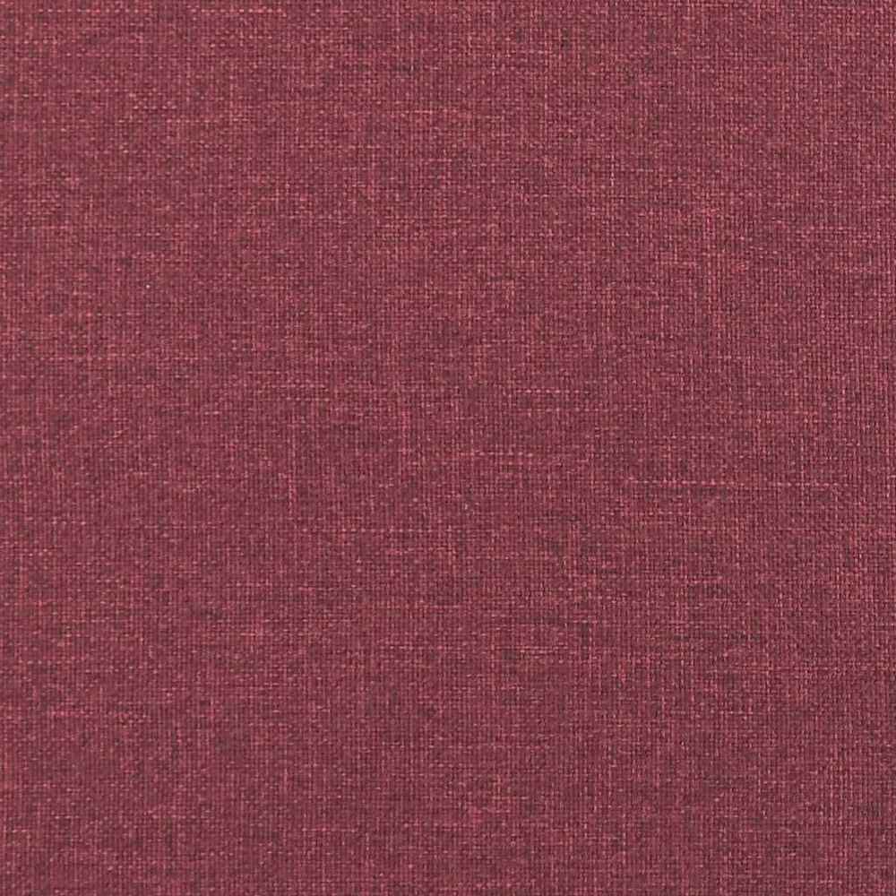 Trivietė sofa su pakoja, raudonojo vyno spalvos, 180cm, audinys