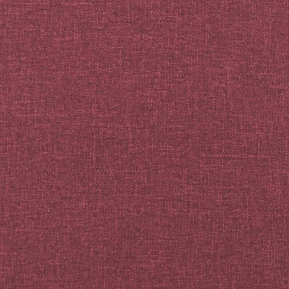 Trivietė sofa su pakoja, raudonojo vyno spalvos, 180cm, audinys