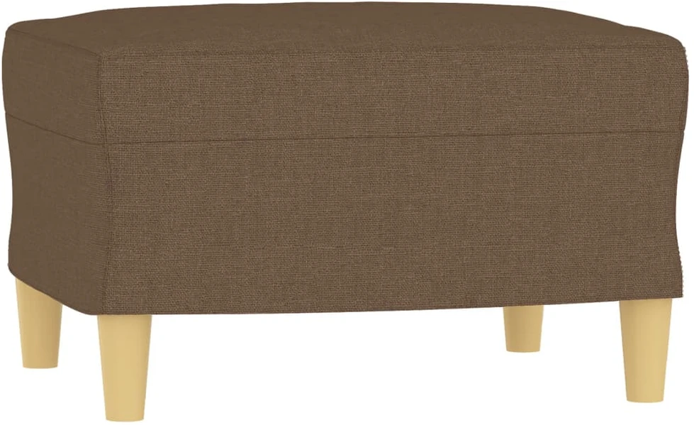 Trivietė sofa su pakoja, rudos spalvos, 180cm, audinys