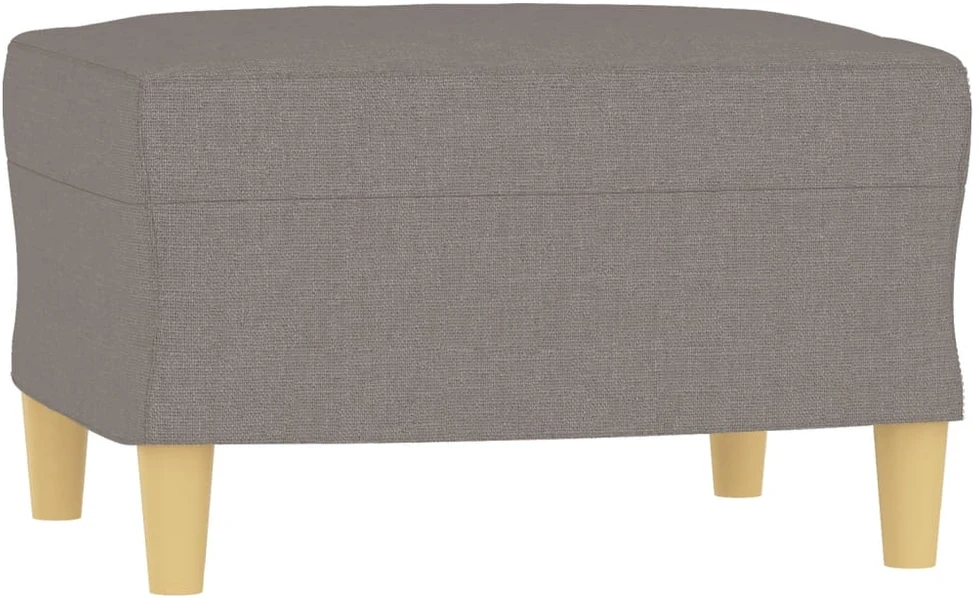 Trivietė sofa su pakoja, taupe spalvos, 180cm, audinys