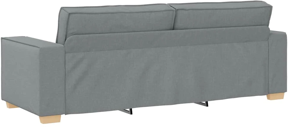 Trivietė sofa, šviesiai pilka, 220x78x84 cm, audinys