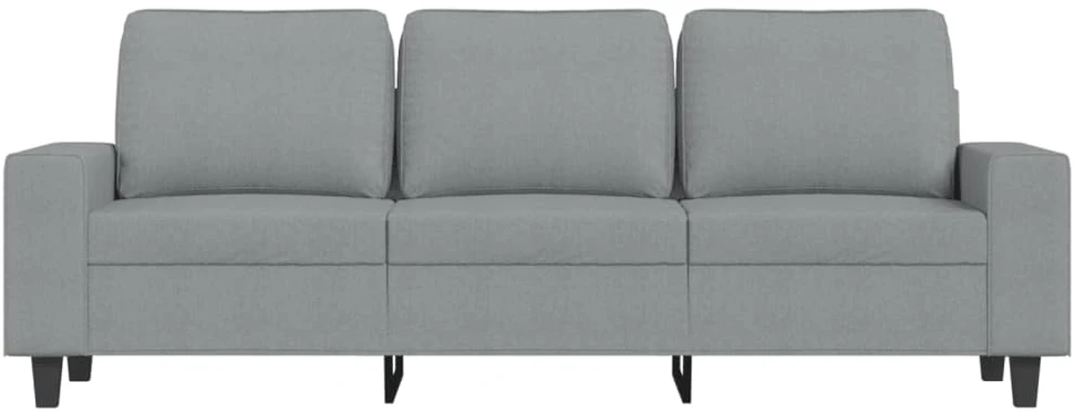 Trivietė sofa, šviesiai pilkos spalvos, 180cm, audinys