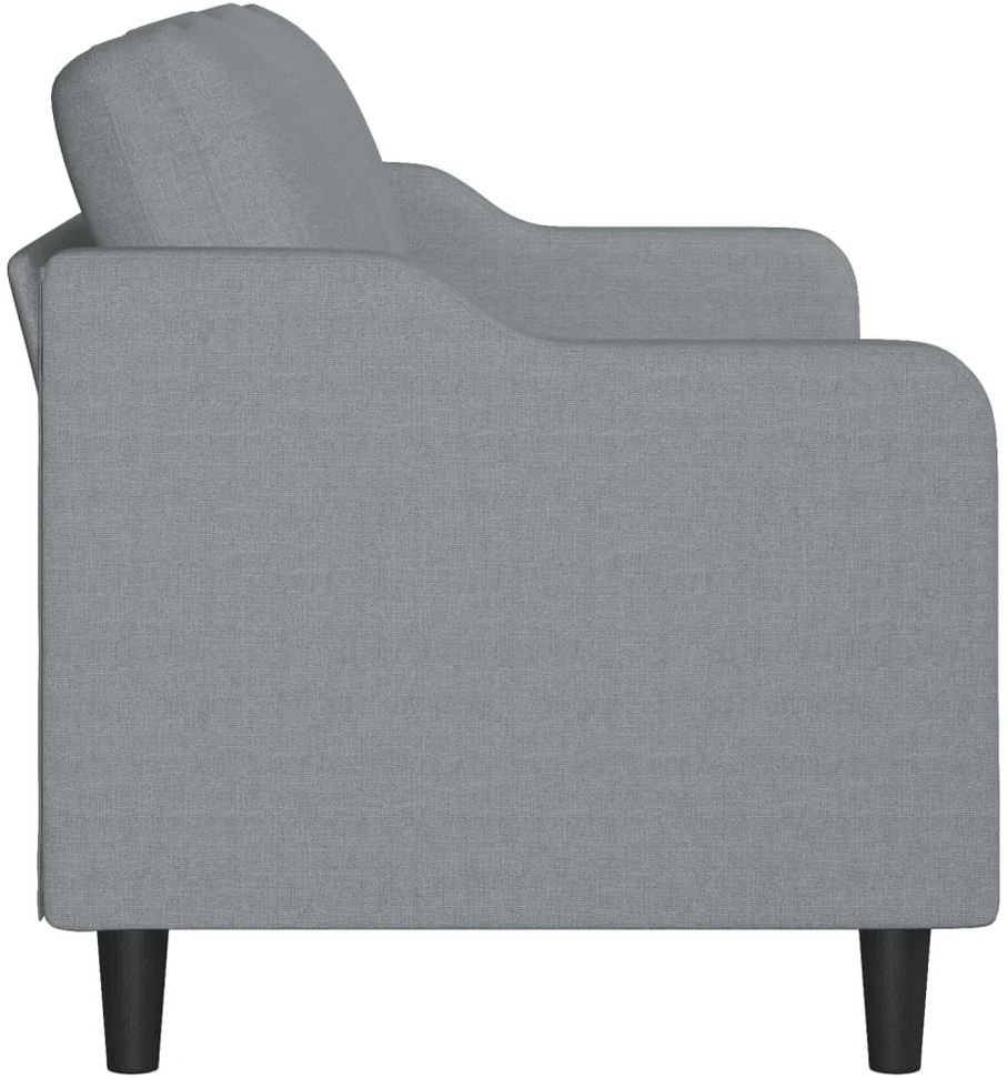Trivietė sofa, šviesiai pilkos spalvos, 180cm, audinys