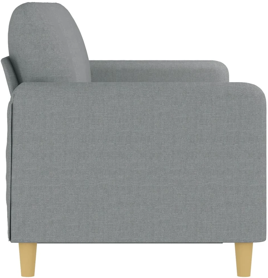 Trivietė sofa, šviesiai pilkos spalvos, 180cm, audinys