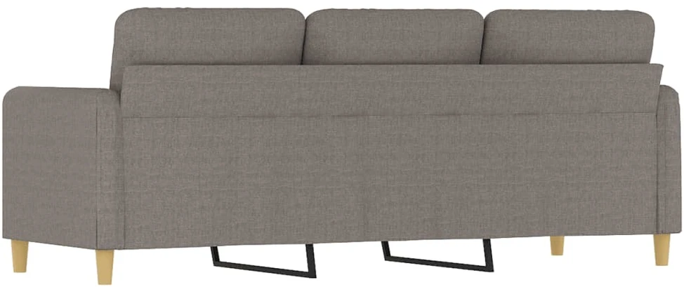 Trivietė sofa, taupe spalvos, 180cm, audinys