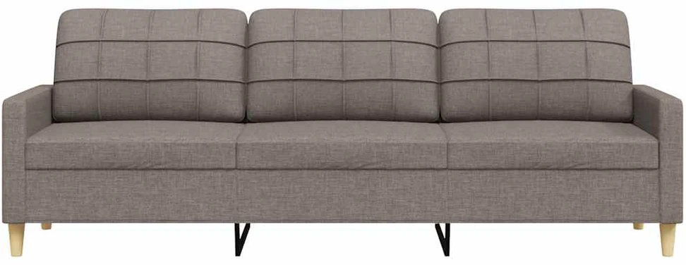 Trivietė sofa, taupe spalvos, 180cm, audinys