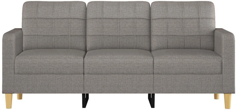 Trivietė sofa, taupe spalvos, 180cm, audinys