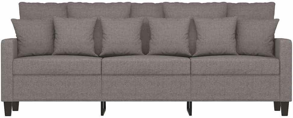Trivietė sofa, taupe spalvos, 180cm, audinys