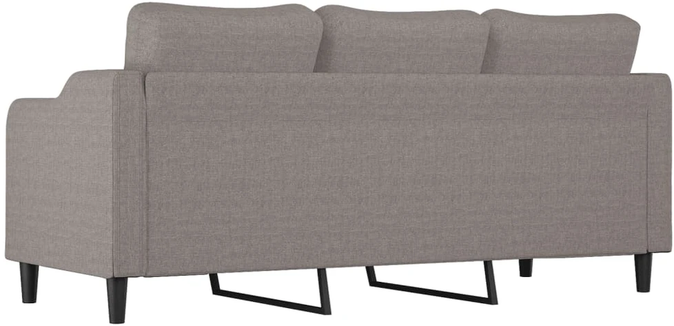 Trivietė sofa, taupe spalvos, 180cm, audinys