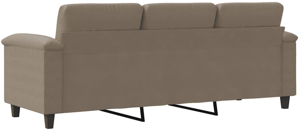 Trivietė sofa, taupe spalvos, 180cm, mikropluošto audinys