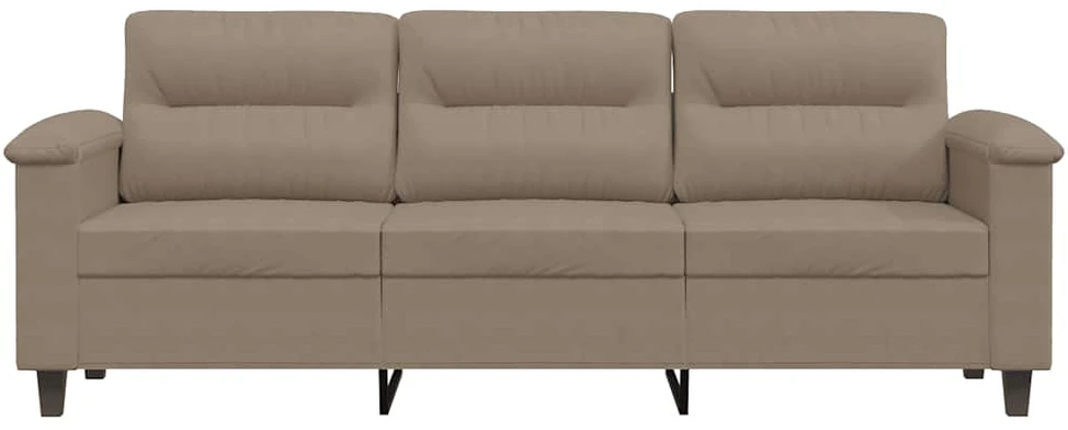 Trivietė sofa, taupe spalvos, 180cm, mikropluošto audinys