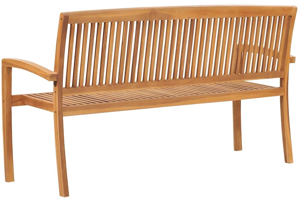 Trivietis sudedamas sodo suoliukas, 159cm, tikmedžio masyvas
