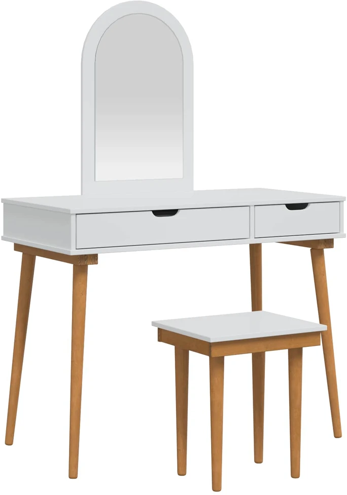 Tualetės rinkinys FAUSKE 3 vnt. Balta 100 x 50 x 143 cm