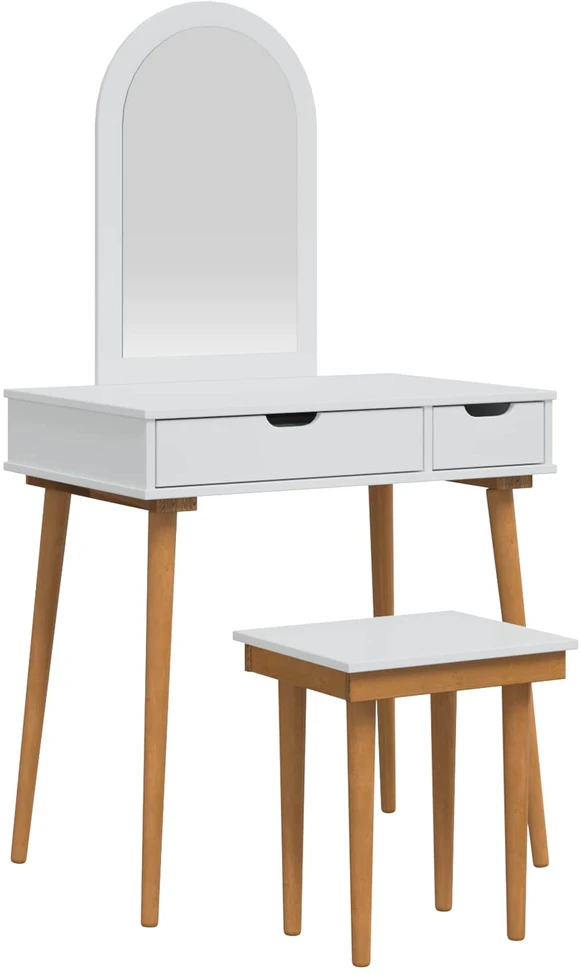Tualetės rinkinys FAUSKE 3 vnt. Balta 76 x 50 x 143 cm