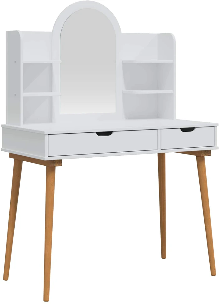 Tualetės rinkinys FAUSKE 4 vnt. Balta 100 x 50 x 143 cm