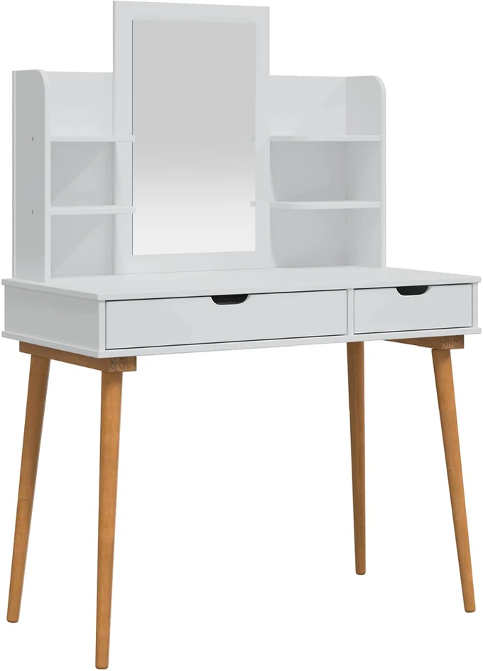Tualetės rinkinys FAUSKE 4 vnt. Balta 100 x 50 x 143 cm