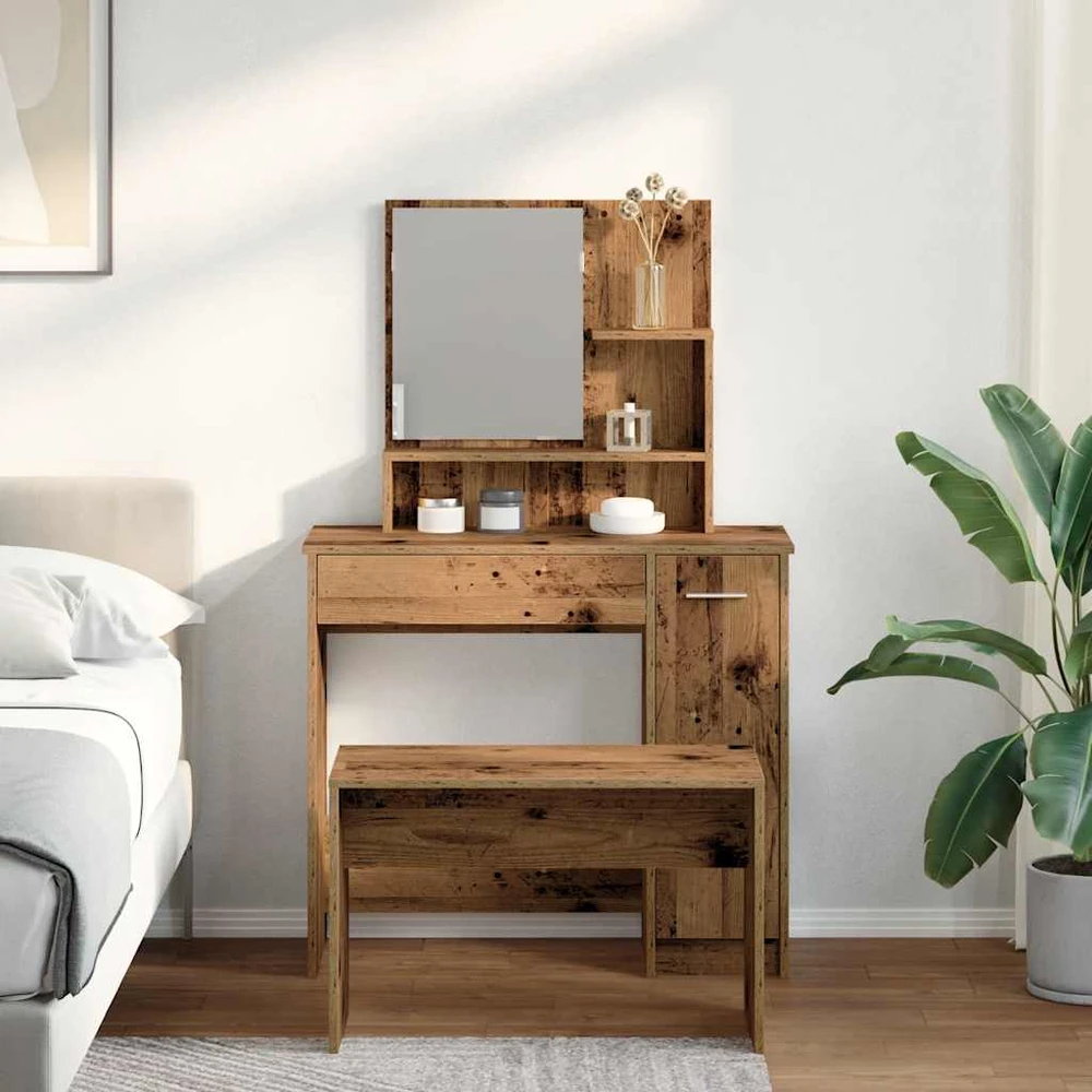 tualetinio staliuko komplektas Old Wood Engineered Wood