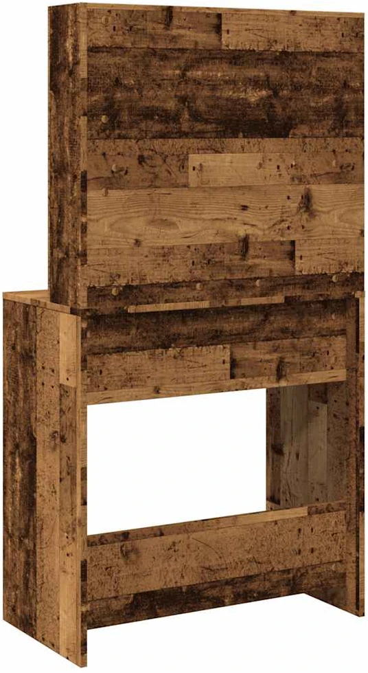 tualetinis staliukas su LED Old Wood 74,5x40x141 cm