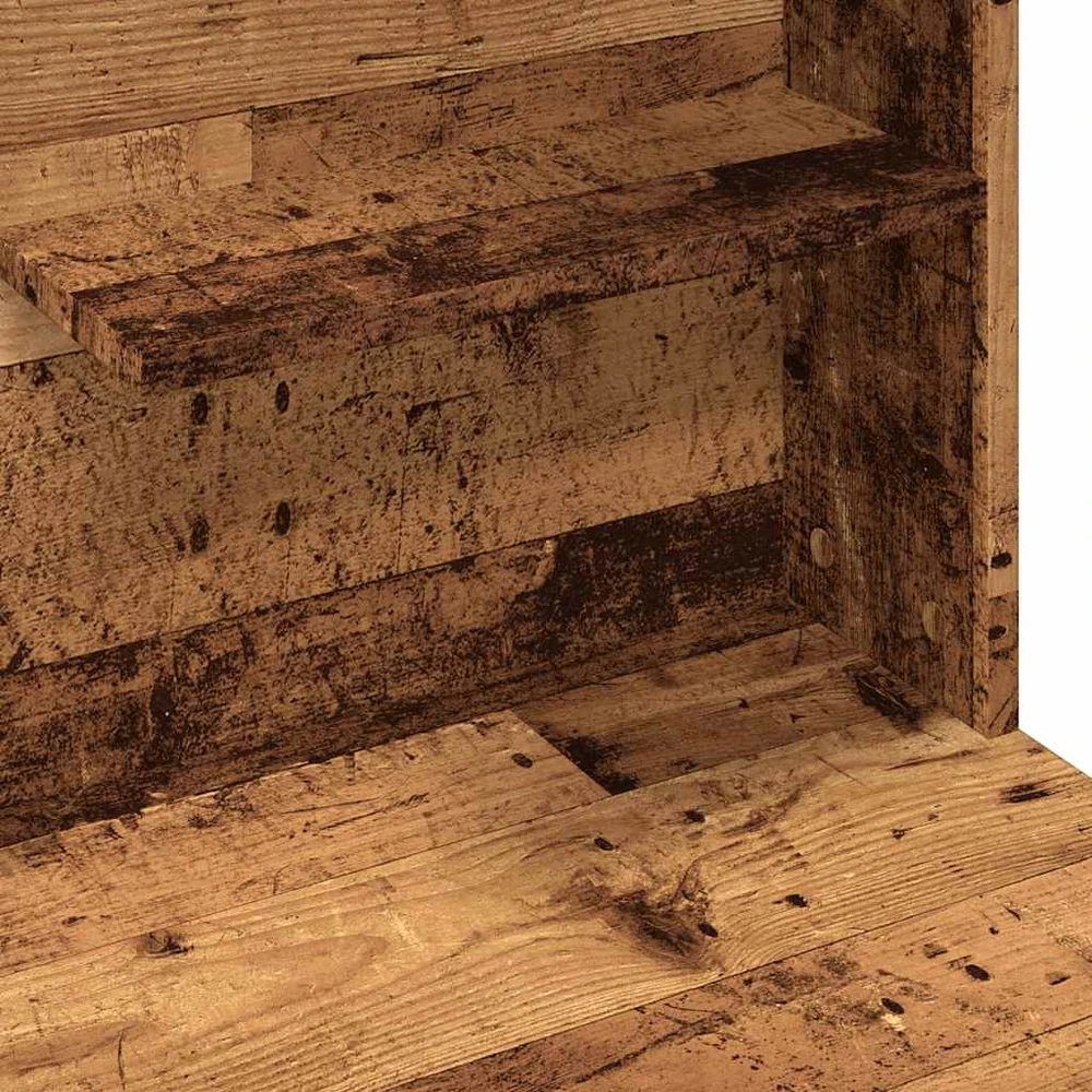 tualetinis staliukas su LED Old Wood 74,5x40x141 cm