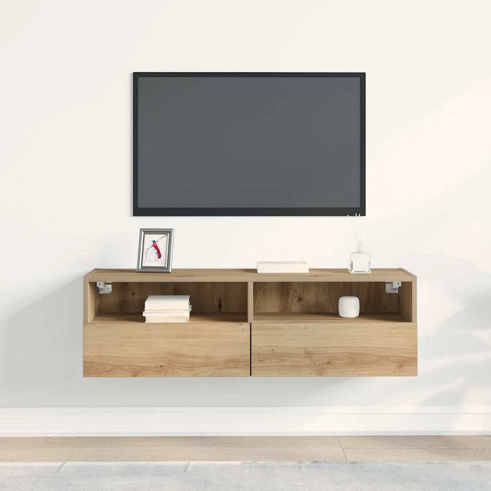 TV staliukas TV sieninė spintelė 100 x 30 x 30 cm artisano ąžuolo