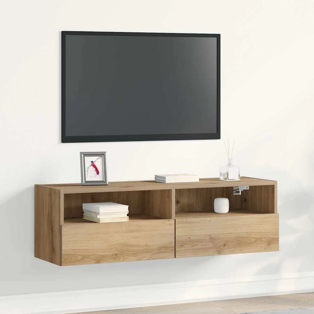 TV staliukas TV sieninė spintelė 100 x 30 x 30 cm artisano ąžuolo