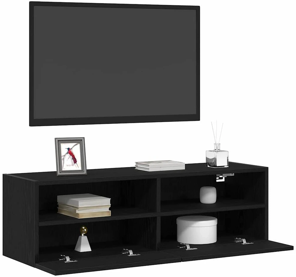 TV staliukas TV sieninė spintelė 100 x 30 x 30 cm Juodas ąžuolas