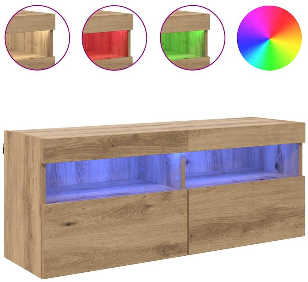 TV staliukas TV sieninė spintelė 100 x 30 x 40 cm Amatininkų ąžuolas