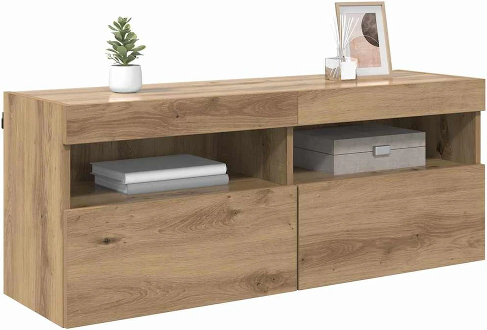 TV staliukas TV sieninė spintelė 100 x 30 x 40 cm Amatininkų ąžuolas